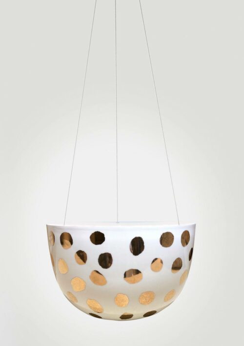 Gold Spot Hanging Planter- Angus & Celeste