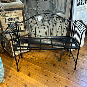 Paris garden bench black